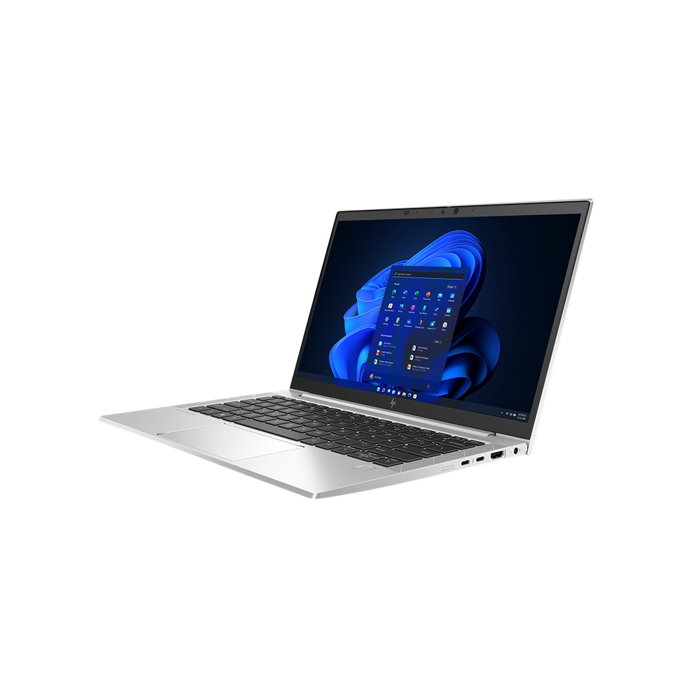 HP EliteBook 830 G8 käytetty kannettava tietokone oikea edestä