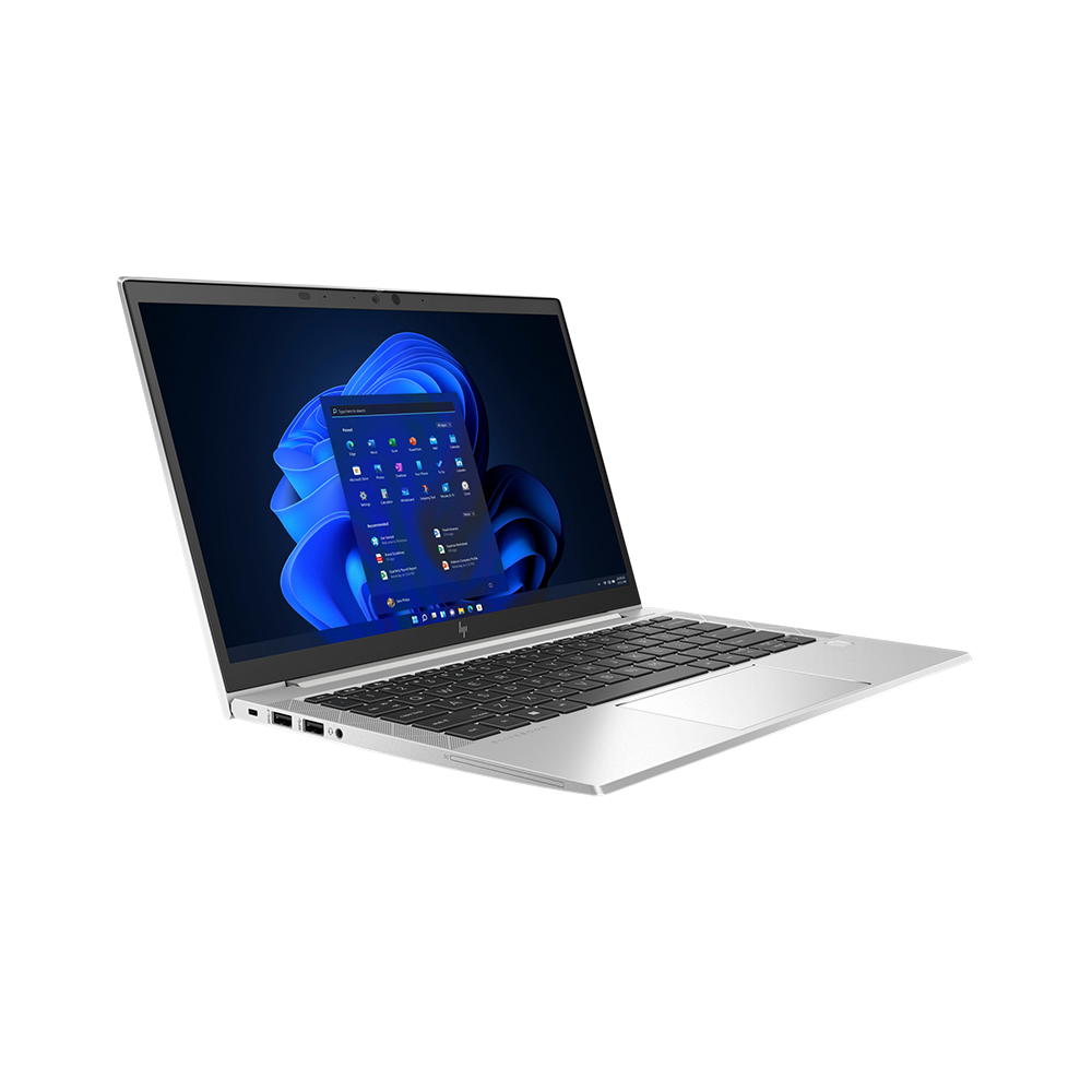 HP EliteBook 830 G8 käytetty kannettava tietokone vasen edestä